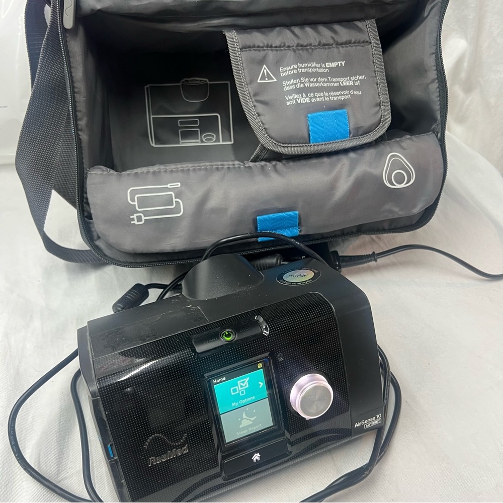 RESMED AIRSENSE 10 AUTOSET BLACK SLEEP APNEA MACHINE 11,570 RUN HOURS